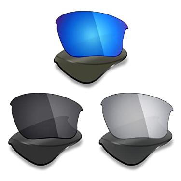 Imagem de 3 pares de lentes polarizadas de substituição Mryok para óculos de sol Oakley Flak Jacket XLJ – Opções