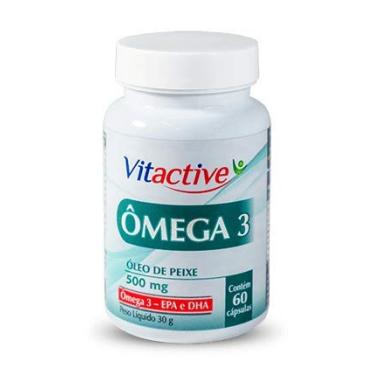 Imagem de Ômega 3 Óleo de Peixe 500 MG 60 Cápsulas Vitactive
