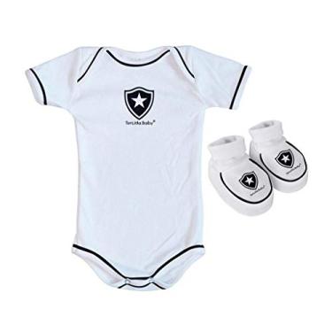 Imagem de Body e Pantufa Botafogo Branco - Torcida Baby