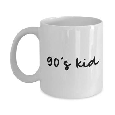 Imagem de Caneca dos anos 90 – Caneca infantil dos anos 90 – Caneca de café dos anos 90 – Presente dos anos 90 – Ideia de presente de aniversário – Caneca de café de 325 ml