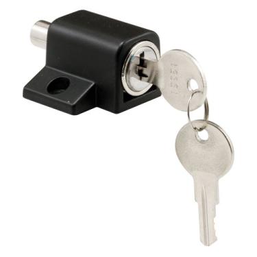 Imagem de Fechadura com chave para porta de correr Defender Security S 4005, acabamento em preto