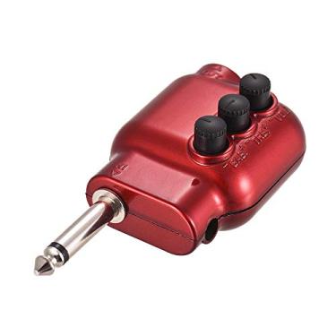 Imagem de Chusui Mini Pré-amplificador Preamp 6.35mm Plug com Bass Treble EQ Controle de Volume para guitarra acústica