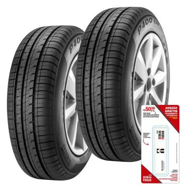 Imagem de Kit de Pneus 175/65 R14 82T Pirelli P400EVO 2 Unidades + Etiqueta Eletrônica Sem Parar com R$ 50 de Crédito