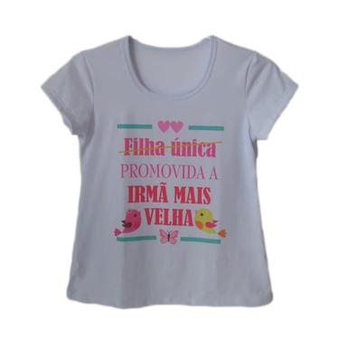 Imagem de Camiseta Infantil Feminina Promovida a Irmã Mais Velha-Feminino