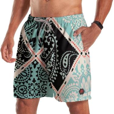 Imagem de Short Bermuda Estampa Lenço Paisley 3-Masculino