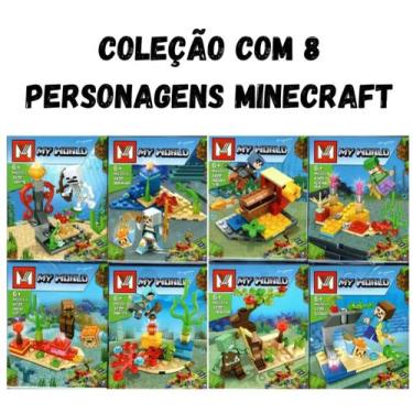 Imagem de Coleção My World Minecraft Fundo Do Mar Blocos De Montar Lego - Kids T