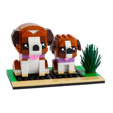 Imagem de LEGO BrickHeadz Saint Bernard Conjunto para c es e filhotes 40543