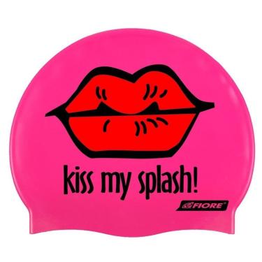 Imagem de Touca de Silicone para Natação  Kiss My Splash-Unissex