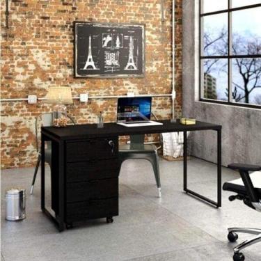Imagem de Conjunto Home Office com Mesa para Computador e Gaveteiro Volante