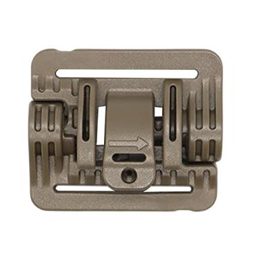 Imagem de AMLESO Colete com fivela de liberação rápida para caça ao ar livre placa transportadora mochila acessórios de cinto, cáqui curto