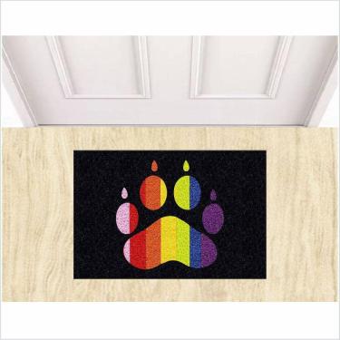 Imagem de Tapete Capacho Pata Lgbt Medida Porta.