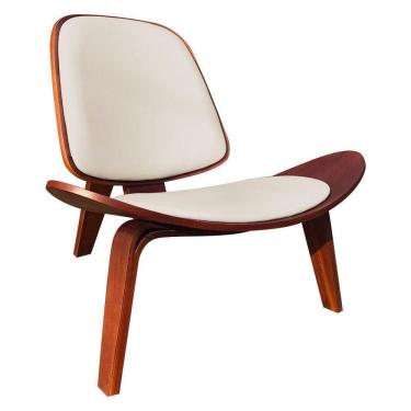 Imagem de Poltrona Shell Corino Bege