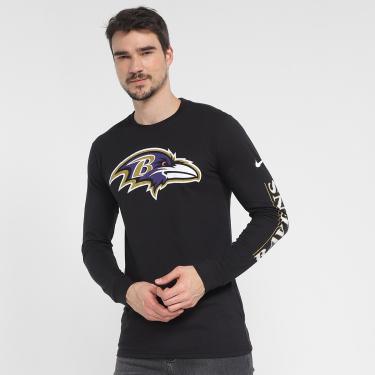 Imagem de Camiseta Nike NFL Baltimore Ravens Fashion Manga Longa Masculina-Masculino