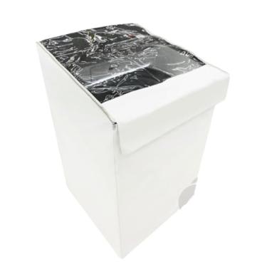 Imagem de CAPA PARA MÁQUINA DE LAVAR PANASONIC 18KG TRANSPARENTE (BRANCO)