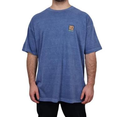 Imagem de Camiseta Rvca Reactor Slub Azul - Masculina
