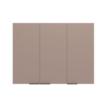 Imagem de Armário Aéreo Bartira Cristal MDP 15mm com 3 Portas e 3 Prateleiras - 120cm de largura