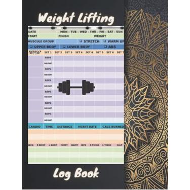 Imagem de Weight Lifting Log Book: Workout Tracker journal for Men,Exercise workout log book and fitness journal for Personal Training log,(WeightLifting ... notebook/workout ledger,weight lift journal