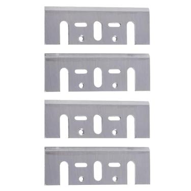 Imagem de 4 x Lâminas Faca 82mm Corte p/Plaina Elétrica PB-92 1900b HSS 82 Universal KaQi