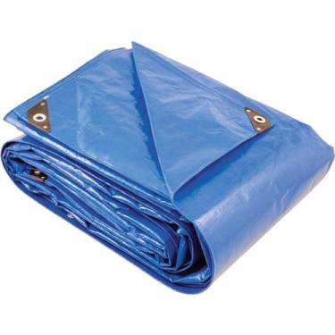 Imagem de Vonder Plus Lona Reforçada de Polietileno, Azul, 7 x 5 m