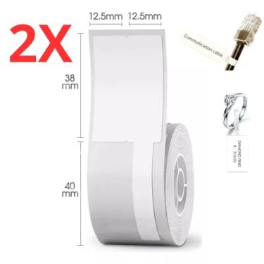 Imagem de 2 Rolos Etiqueta Niimbot Cabo Joias Óculos B1/b21/b3s/b203