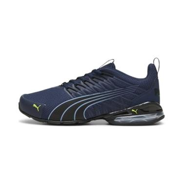 Imagem de PUMA Tênis de corrida masculino Voltaic Evo, Club Navy-puma preto elétrico limão, 43