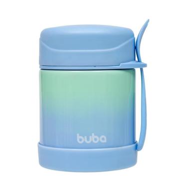 Imagem de Pote Térmico Infantil Com Talher Marmita Escolar Lancheira Azul