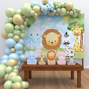 Imagem de Kit Decoração Festa de Aniversário Infantil Safari Baby Cute Pelúcia