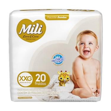 Imagem de Mili Fralda Love & Care Jumbo Tamanho Xxg 1X20