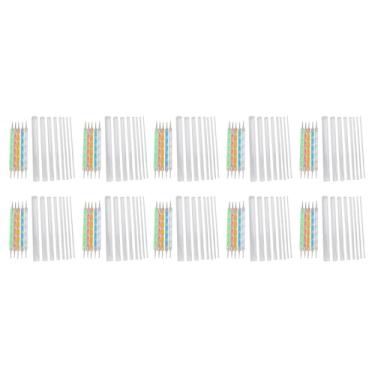 Imagem de Baglaum Conjunto de 10 ferramentas de pontilhamento de mandala para pintar pedras, caneta de pintura de pedra de rocha, modelo de de bolinhas, pincel cosmético