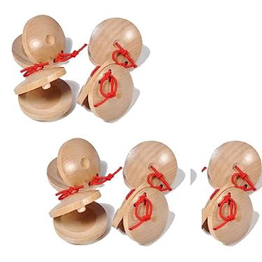 Imagem de Castanholas de madeira para instrumentos musicais - dedos adultos (10 peças)