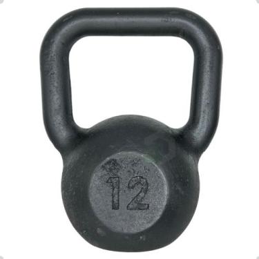 Imagem de Kettlebell De Ferro Fundido Pintado - 12 Kg - Box Ingá