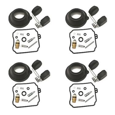 Imagem de Kit de reparo de carburador flutuante e junta de agulha flutuante de diafragma a vácuo para YAMAHA XV250 Virago XVS650 V-STAR XV XVS 250 650