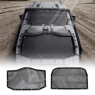 Imagem de ETL INDUSTRIES Top de biquíni de malha para Jeep Wrangler 2018-2024 JL Unlimited 4 portas capa superior macia proteção solar UV proteção solar telhado, frontal e traseiro