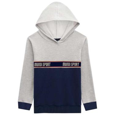 Imagem de Blusão Infantil Menino Manga Longa Com Capuz Mundi-Masculino