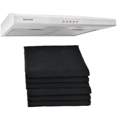 Imagem de 6 Filtros Manta P/Coifa Exaustor Depurador Colormaq Suggar Preto