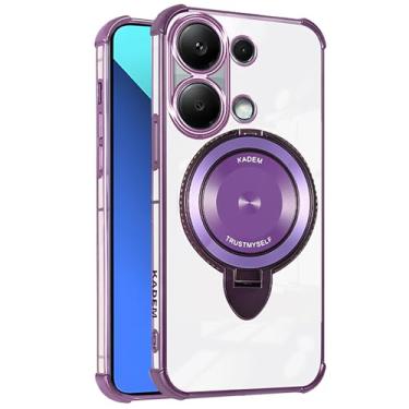 Imagem de MRRSIWEI Capa transparente para Xiaomi Redmi Note 13 Pro 4G, proteção de grau militar, capa fina à prova de choque TPU transparente antiarranhões para Xiaomi Redmi Note 13 Pro 4G / Poco M6 Pro 4G.