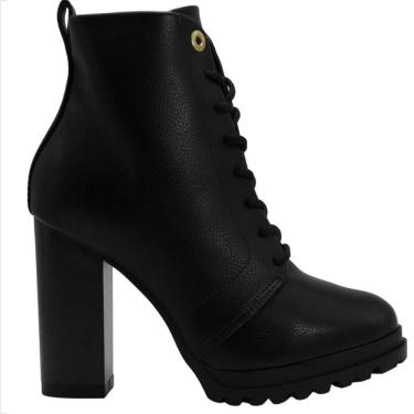 Imagem de Coturno Feminino Vizzano Preto