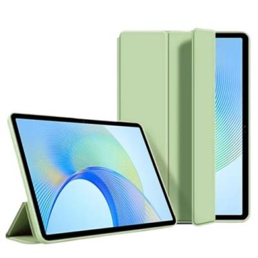 Imagem de Capa inteligente para Lenovo Tab M11 27.9 cm 2024 TB330FU Slim Stand Tri-Fold Wake/Sleep, capa macia para tablet Lenovo Tab M11 TB330FU TB331FC (verde Matcha, Xiaoxin Pad 2024 11)