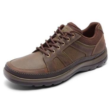 Imagem de Rockport Tênis masculino Get Your Kicks Mudguard Blucher, Couro marrom escuro, 13 Wide