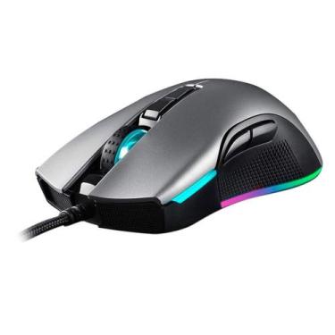 Imagem de Mouse Gamer Motospeed V70 Essential, Prata, RGB 6400 DPI, 7 Botões, Se
