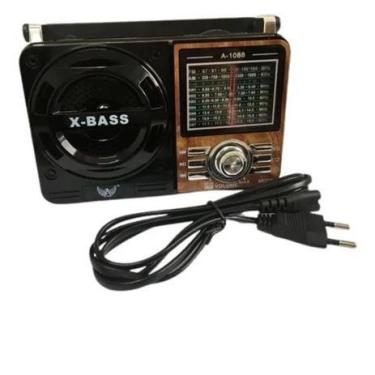 Imagem de CAIXA DE SOM PORTÁTIL COM RÁDIO AM/FM ANALÓGICOMODELO A - 1088 Bivolt 