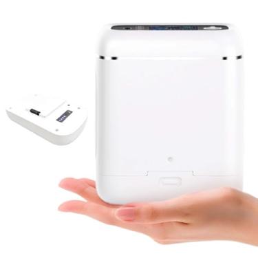 Imagem de PortáTil De MáQuina De Ox Traga uma Mochila, Mini Gerador, Equipamento DoméStico Ox, 5L Gerador, ≥93% Uso En Carro E Viagens,Com Bateria 5Ah/10Ah, Ac/Dc-19V