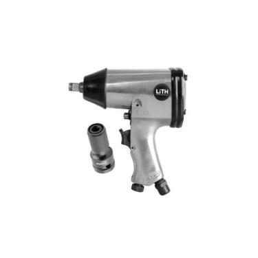 Imagem de Chave de impacto 1/2  pneumatica kit adaptador p/bits 1/2 - LITH
