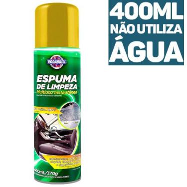 Imagem de Espuma Magica Limpeza Multiuso A Seco Lava Seco Carro 400ml - Rodabril