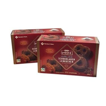 Imagem de Kit 2 Caixa De Pão De Mel Alemão Schokoladen Lebkuchen - Lambertz