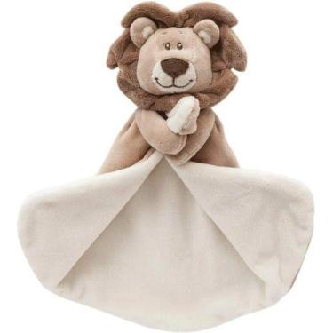 Imagem de Naninha Bebê Pelúcia Soninho Macia Antialérgica Buba , Marrom, Leãozin