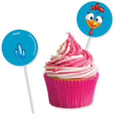 Imagem de 8 Picks Topo Decoração Doces Festa Galinha Pintadinha - Festcolor