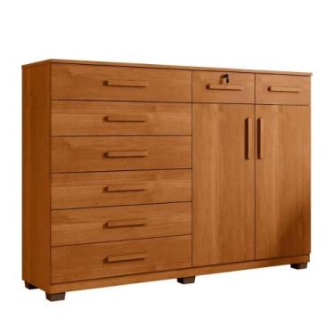 Imagem de Cômoda New Triunfo 8 gavetas 2 portas Benetil, Cinamomo
