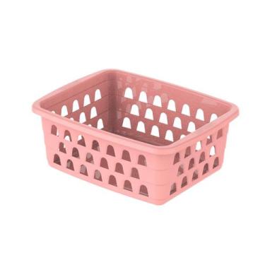 Imagem de Cesto Organizador Decorativo Médio Armário 20x15x6,5cm Mesa - Uninjet,