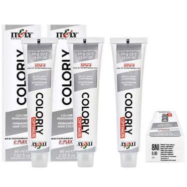 Imagem de Itely  Kit c/3 Tintas Colorly 8NI Louro Claro Intenso 60 ml